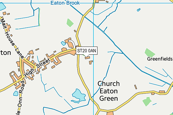 ST20 0AN map - OS VectorMap District (Ordnance Survey) ST20 0AN map - OS VectorMap District (Ordnance Survey)