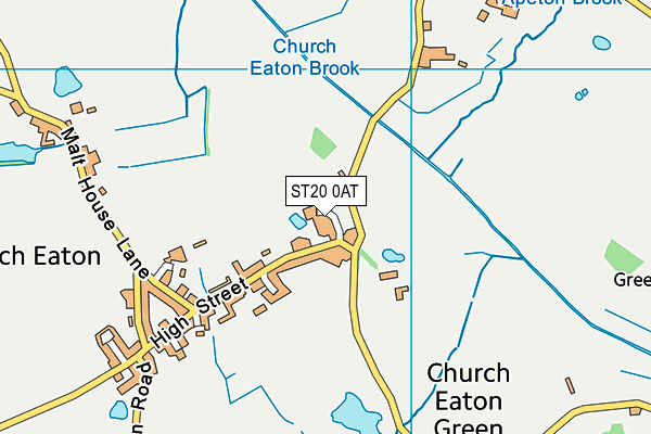 ST20 0AT map - OS VectorMap District (Ordnance Survey) ST20 0AT map - OS VectorMap District (Ordnance Survey)