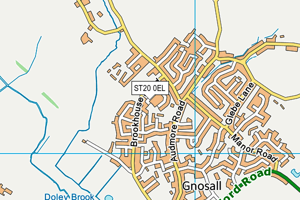 ST20 0EL map - OS VectorMap District (Ordnance Survey) ST20 0EL map - OS VectorMap District (Ordnance Survey)