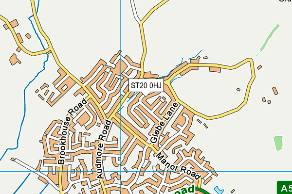 ST20 0HJ map - OS VectorMap District (Ordnance Survey) ST20 0HJ map - OS VectorMap District (Ordnance Survey)