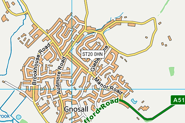 ST20 0HN map - OS VectorMap District (Ordnance Survey) ST20 0HN map - OS VectorMap District (Ordnance Survey)