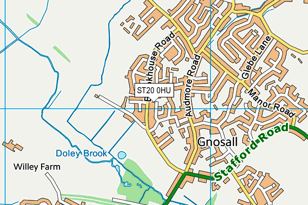 ST20 0HU map - OS VectorMap District (Ordnance Survey) ST20 0HU map - OS VectorMap District (Ordnance Survey)