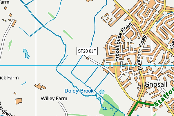 ST20 0JF map - OS VectorMap District (Ordnance Survey) ST20 0JF map - OS VectorMap District (Ordnance Survey)