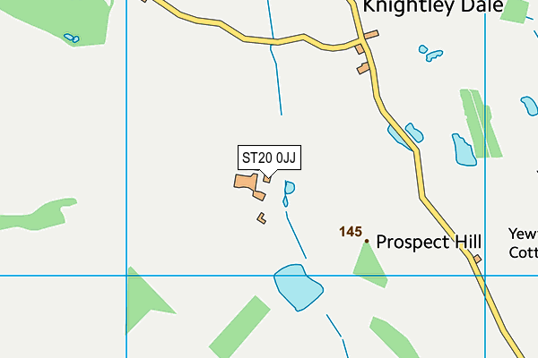 ST20 0JJ map - OS VectorMap District (Ordnance Survey) ST20 0JJ map - OS VectorMap District (Ordnance Survey)