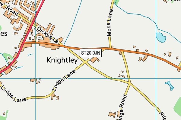 ST20 0JN map - OS VectorMap District (Ordnance Survey) ST20 0JN map - OS VectorMap District (Ordnance Survey)