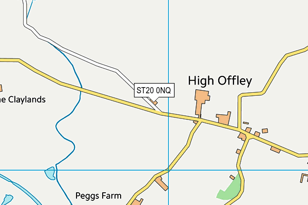 ST20 0NQ map - OS VectorMap District (Ordnance Survey) ST20 0NQ map - OS VectorMap District (Ordnance Survey)