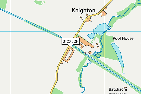 ST20 0QH map - OS VectorMap District (Ordnance Survey) ST20 0QH map - OS VectorMap District (Ordnance Survey)