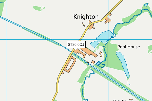 ST20 0QJ map - OS VectorMap District (Ordnance Survey) ST20 0QJ map - OS VectorMap District (Ordnance Survey)