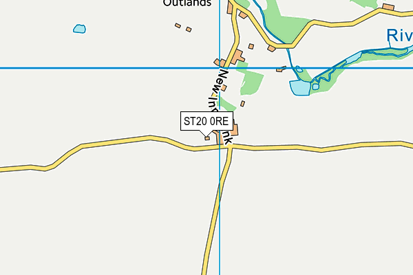 ST20 0RE map - OS VectorMap District (Ordnance Survey) ST20 0RE map - OS VectorMap District (Ordnance Survey)