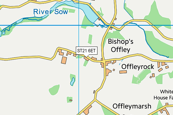 ST21 6ET map - OS VectorMap District (Ordnance Survey) ST21 6ET map - OS VectorMap District (Ordnance Survey)
