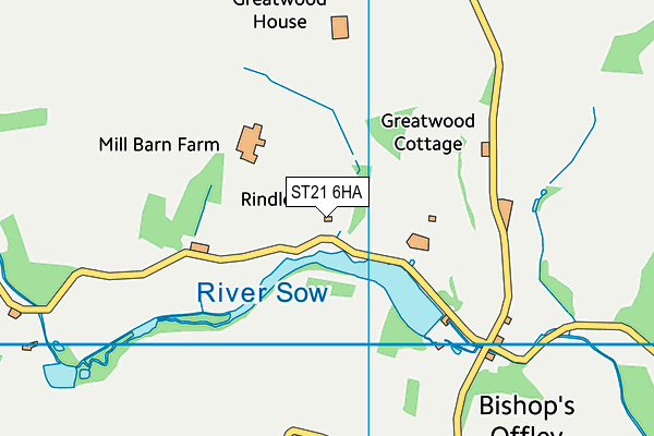 ST21 6HA map - OS VectorMap District (Ordnance Survey) ST21 6HA map - OS VectorMap District (Ordnance Survey)