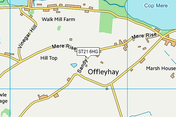 ST21 6HG map - OS VectorMap District (Ordnance Survey) ST21 6HG map - OS VectorMap District (Ordnance Survey)