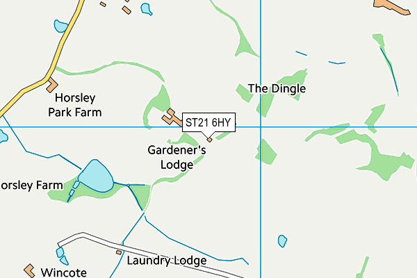 ST21 6HY map - OS VectorMap District (Ordnance Survey) ST21 6HY map - OS VectorMap District (Ordnance Survey)