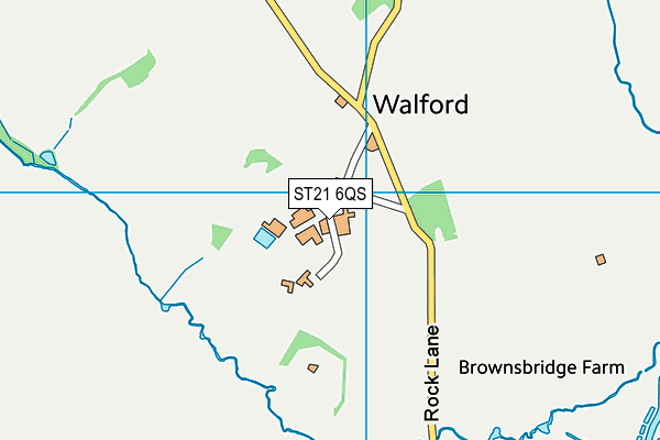 ST21 6QS map - OS VectorMap District (Ordnance Survey) ST21 6QS map - OS VectorMap District (Ordnance Survey)