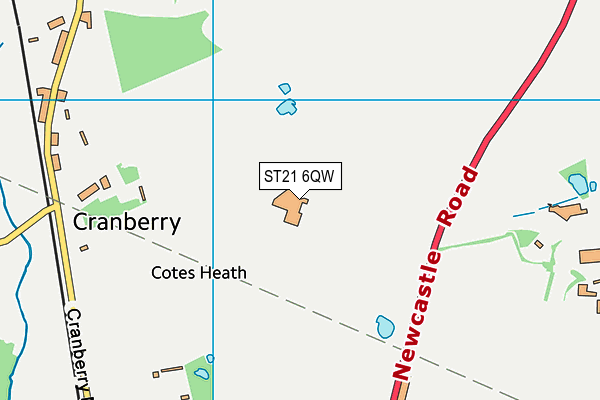 ST21 6QW map - OS VectorMap District (Ordnance Survey) ST21 6QW map - OS VectorMap District (Ordnance Survey)