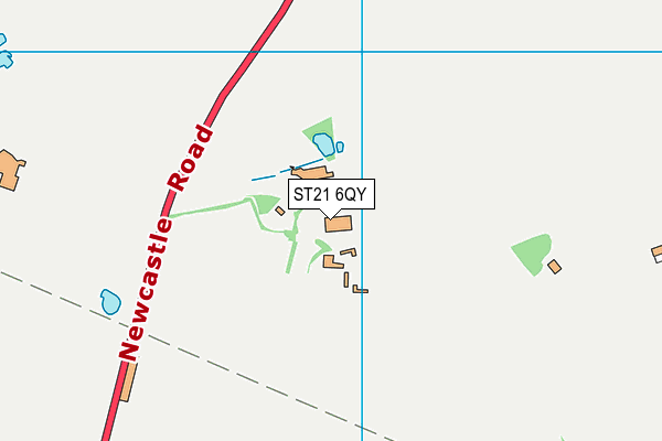 ST21 6QY map - OS VectorMap District (Ordnance Survey) ST21 6QY map - OS VectorMap District (Ordnance Survey)
