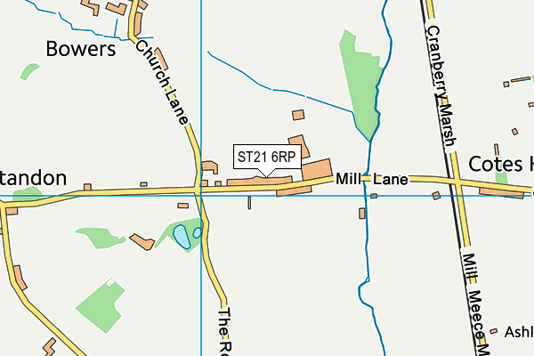 ST21 6RP map - OS VectorMap District (Ordnance Survey) ST21 6RP map - OS VectorMap District (Ordnance Survey)
