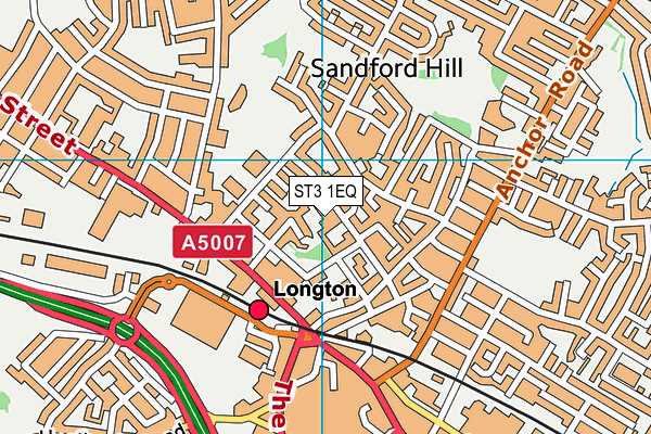 ST3 1EQ map - OS VectorMap District (Ordnance Survey) ST3 1EQ map - OS VectorMap District (Ordnance Survey)