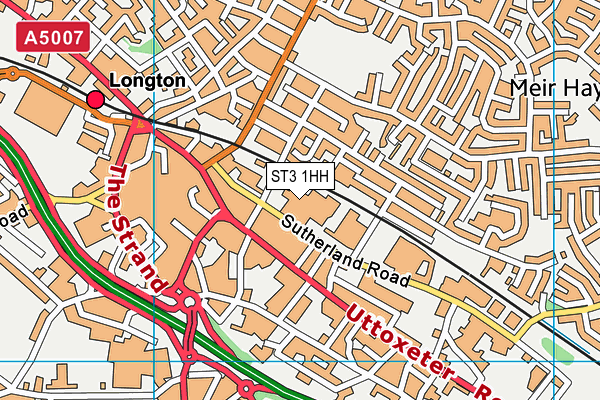 ST3 1HH map - OS VectorMap District (Ordnance Survey) ST3 1HH map - OS VectorMap District (Ordnance Survey)