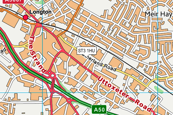 ST3 1HU map - OS VectorMap District (Ordnance Survey) ST3 1HU map - OS VectorMap District (Ordnance Survey)