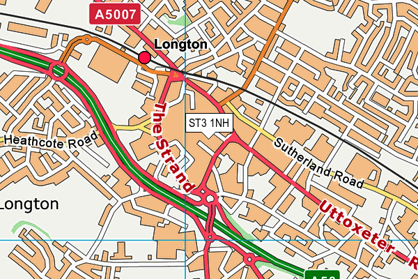 ST3 1NH map - OS VectorMap District (Ordnance Survey) ST3 1NH map - OS VectorMap District (Ordnance Survey)
