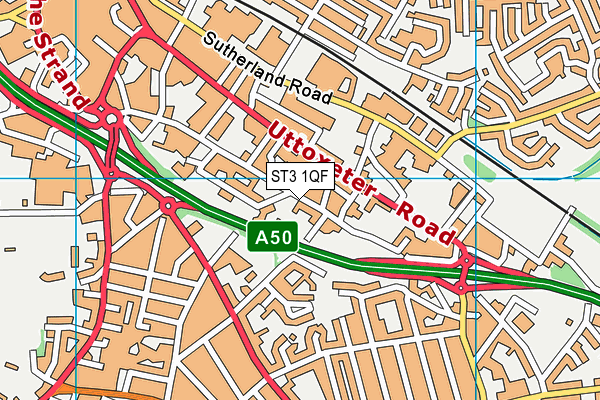 ST3 1QF map - OS VectorMap District (Ordnance Survey) ST3 1QF map - OS VectorMap District (Ordnance Survey)