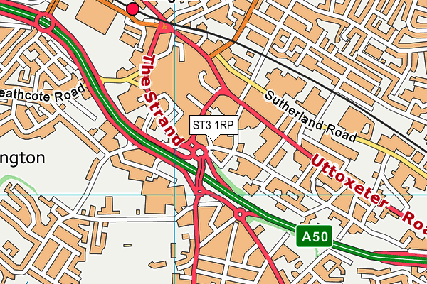 ST3 1RP map - OS VectorMap District (Ordnance Survey) ST3 1RP map - OS VectorMap District (Ordnance Survey)