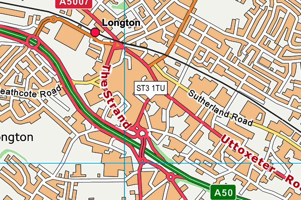ST3 1TU map - OS VectorMap District (Ordnance Survey) ST3 1TU map - OS VectorMap District (Ordnance Survey)