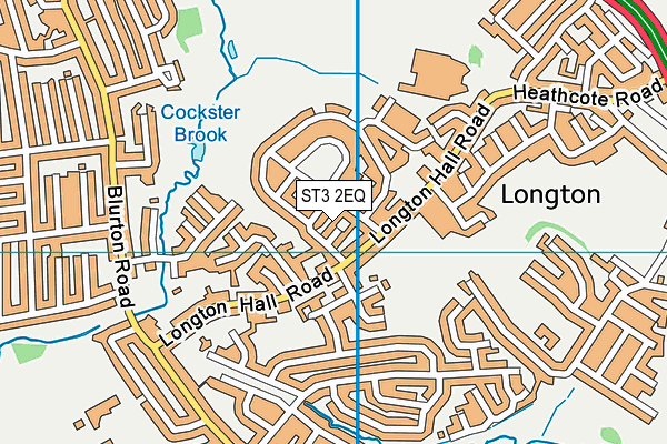 ST3 2EQ map - OS VectorMap District (Ordnance Survey) ST3 2EQ map - OS VectorMap District (Ordnance Survey)