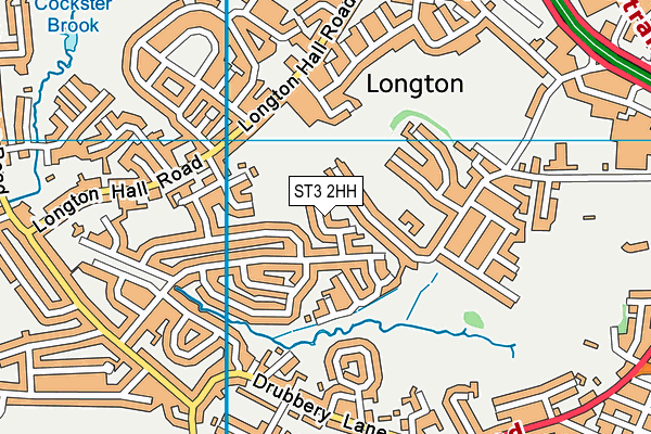 ST3 2HH map - OS VectorMap District (Ordnance Survey) ST3 2HH map - OS VectorMap District (Ordnance Survey)
