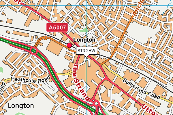 ST3 2HW map - OS VectorMap District (Ordnance Survey) ST3 2HW map - OS VectorMap District (Ordnance Survey)