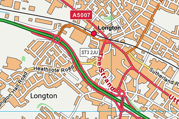 ST3 2JU map - OS VectorMap District (Ordnance Survey) ST3 2JU map - OS VectorMap District (Ordnance Survey)
