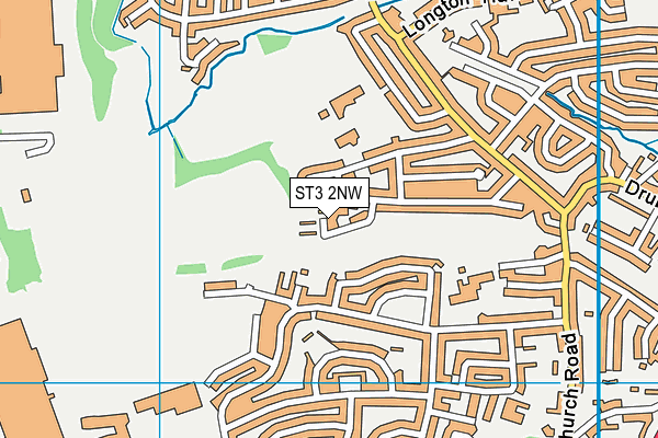 ST3 2NW map - OS VectorMap District (Ordnance Survey) ST3 2NW map - OS VectorMap District (Ordnance Survey)