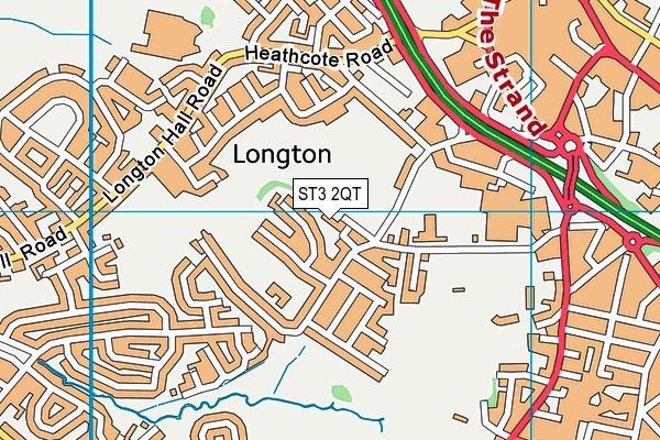 ST3 2QT map - OS VectorMap District (Ordnance Survey) ST3 2QT map - OS VectorMap District (Ordnance Survey)
