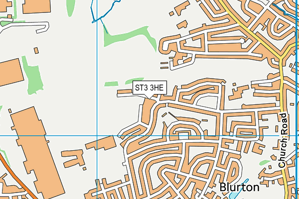 ST3 3HE map - OS VectorMap District (Ordnance Survey) ST3 3HE map - OS VectorMap District (Ordnance Survey)