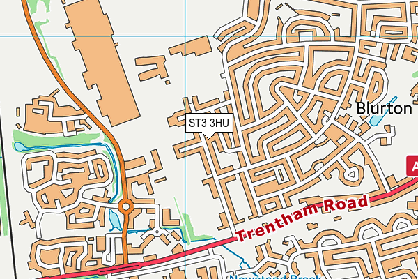 ST3 3HU map - OS VectorMap District (Ordnance Survey) ST3 3HU map - OS VectorMap District (Ordnance Survey)