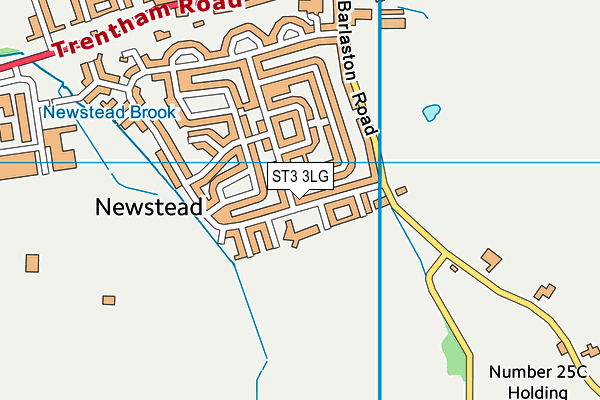 ST3 3LG map - OS VectorMap District (Ordnance Survey) ST3 3LG map - OS VectorMap District (Ordnance Survey)