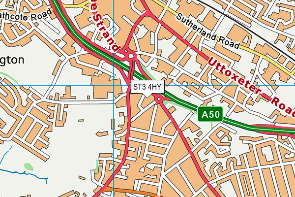 ST3 4HY map - OS VectorMap District (Ordnance Survey) ST3 4HY map - OS VectorMap District (Ordnance Survey)
