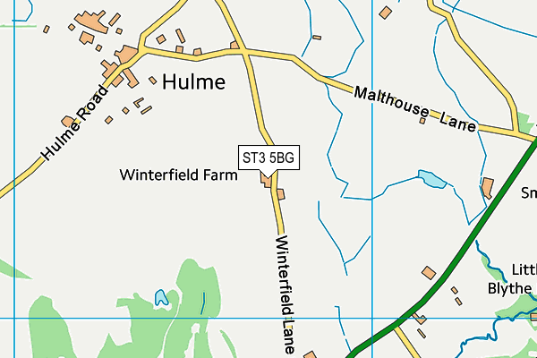 ST3 5BG map - OS VectorMap District (Ordnance Survey) ST3 5BG map - OS VectorMap District (Ordnance Survey)