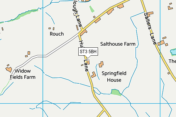 ST3 5BH map - OS VectorMap District (Ordnance Survey) ST3 5BH map - OS VectorMap District (Ordnance Survey)