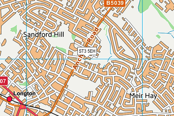 ST3 5EH map - OS VectorMap District (Ordnance Survey) ST3 5EH map - OS VectorMap District (Ordnance Survey)