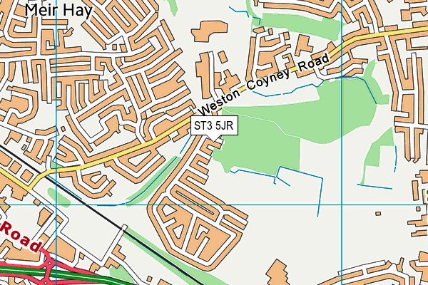 ST3 5JR map - OS VectorMap District (Ordnance Survey) ST3 5JR map - OS VectorMap District (Ordnance Survey)