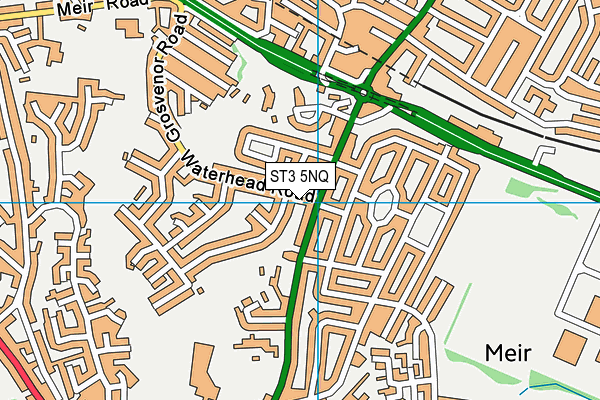 ST3 5NQ map - OS VectorMap District (Ordnance Survey) ST3 5NQ map - OS VectorMap District (Ordnance Survey)