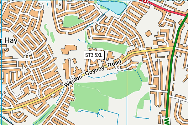 ST3 5XL map - OS VectorMap District (Ordnance Survey) ST3 5XL map - OS VectorMap District (Ordnance Survey)