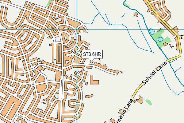 ST3 6HR map - OS VectorMap District (Ordnance Survey) ST3 6HR map - OS VectorMap District (Ordnance Survey)