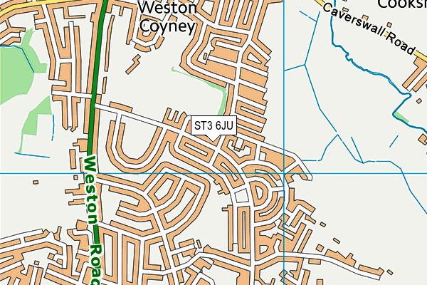 ST3 6JU map - OS VectorMap District (Ordnance Survey) ST3 6JU map - OS VectorMap District (Ordnance Survey)