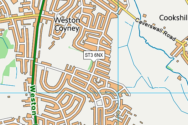 ST3 6NX map - OS VectorMap District (Ordnance Survey) ST3 6NX map - OS VectorMap District (Ordnance Survey)