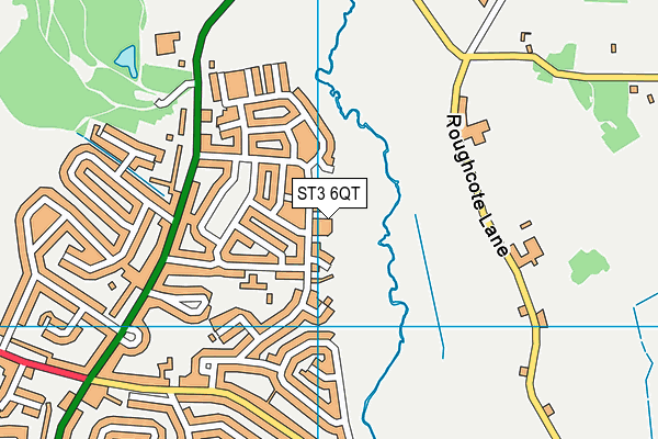 ST3 6QT map - OS VectorMap District (Ordnance Survey) ST3 6QT map - OS VectorMap District (Ordnance Survey)