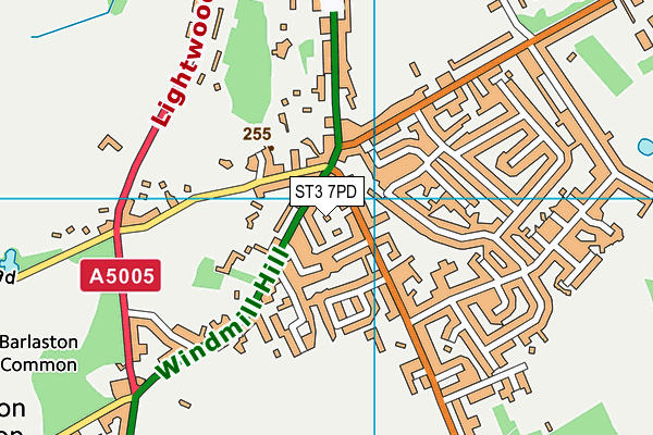 ST3 7PD map - OS VectorMap District (Ordnance Survey) ST3 7PD map - OS VectorMap District (Ordnance Survey)