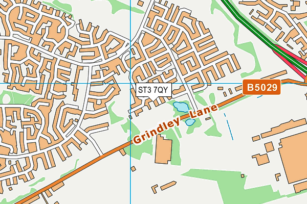 ST3 7QY map - OS VectorMap District (Ordnance Survey) ST3 7QY map - OS VectorMap District (Ordnance Survey)